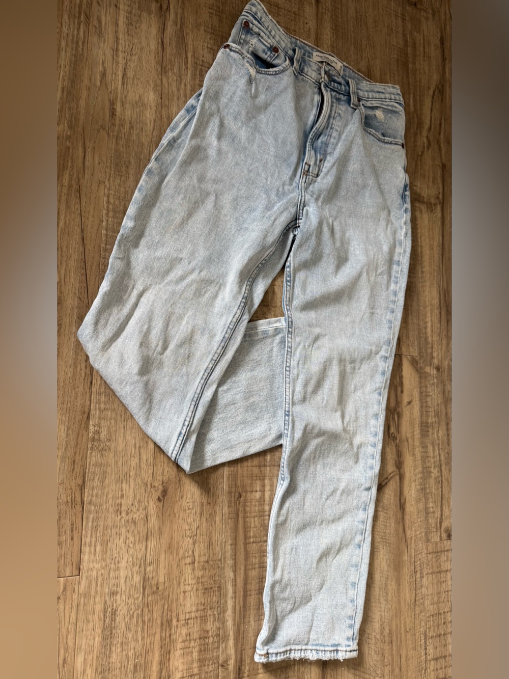 Abercrombie & Fitch Light Blue Washed Denim Jeans